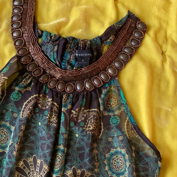 ZAPA Silk Skirt Brown Full Length - Picture 7 of 13